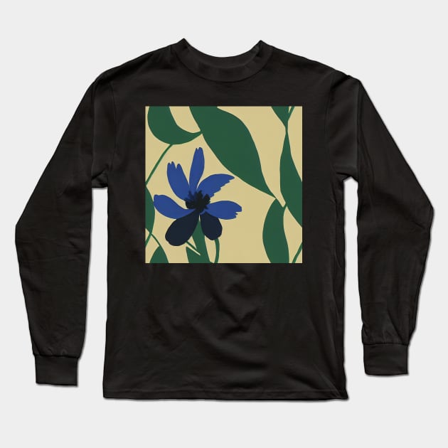 Beautiful Stylized Blue Flowers, for all those who love nature #201 Long Sleeve T-Shirt by Endless-Designs